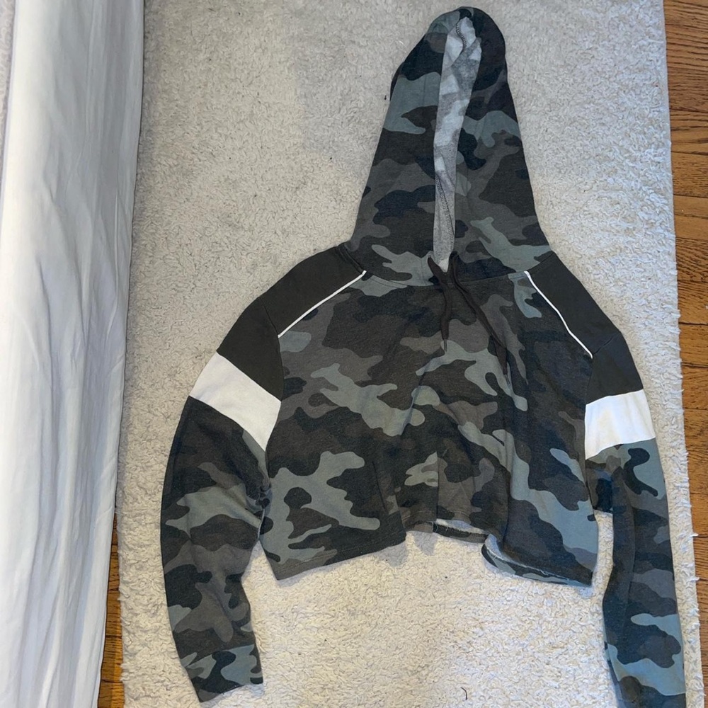 Army Cropped Aeropostale Sweatshirt Small